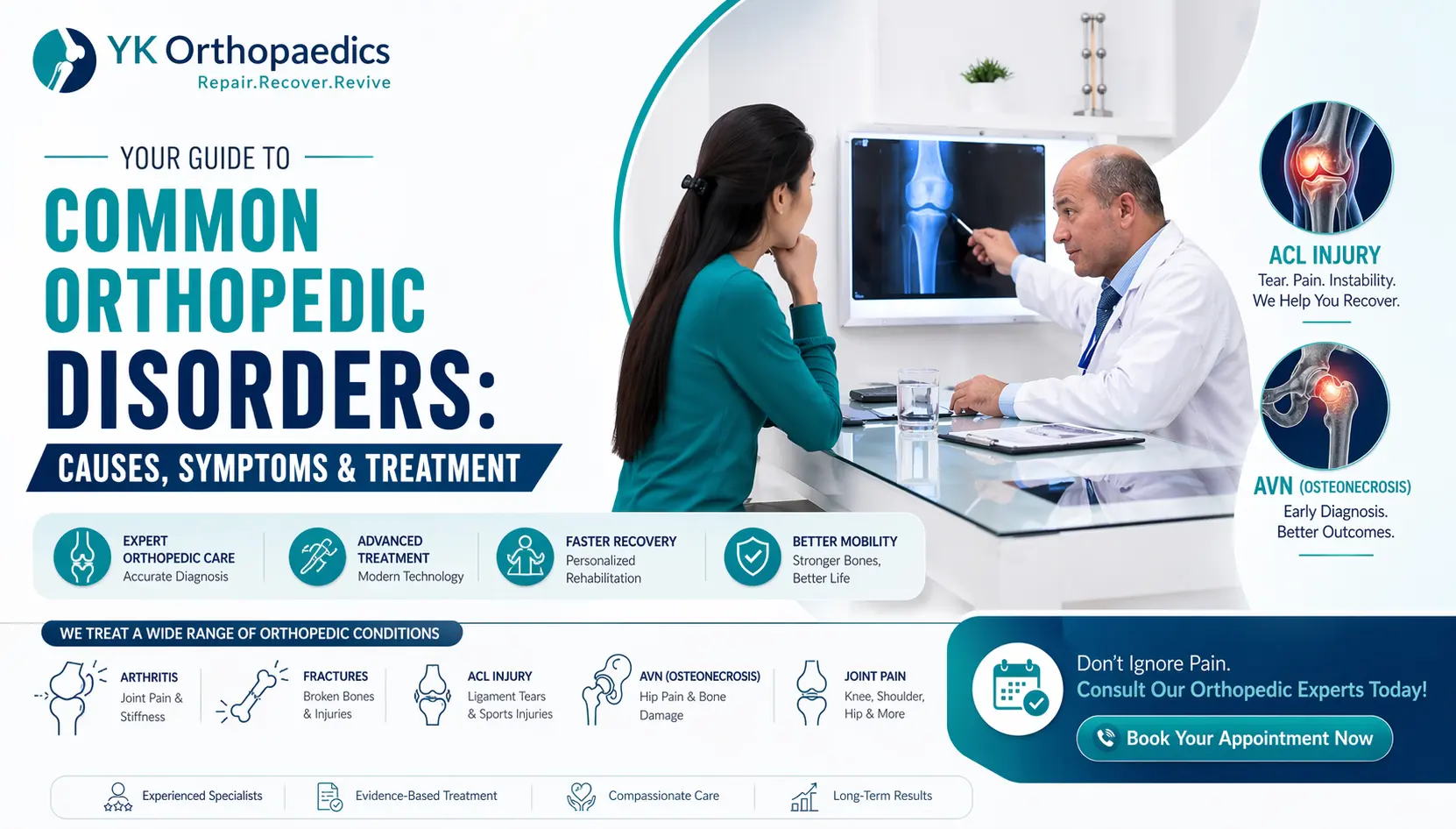 Common Orthopedic Disorders: Causes, Symptoms & Treatment Guide