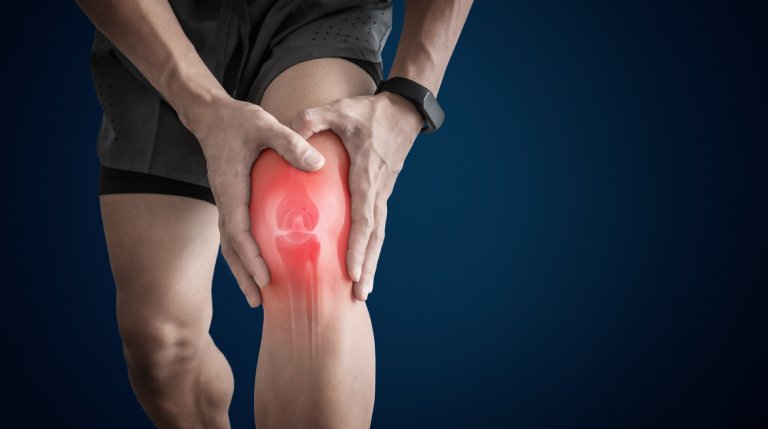 Detailed view of ACL and meniscus surgery procedure